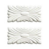 Mirredge Seam Plates, 3 in L, 1 1/2 in W, 1/4 in H, Dove White 88502