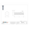 Grade 5, 5-16"-18 Hex Head Cap Screw, Zinc Plated Steel, 1-1-4 in L, 100 PK  U01200.031.0125