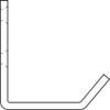 Rockwood Hook, Silver, Stainless Steel, 3-4 in D RM829.32D
