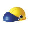 Faceshield Mounting Bracket, For Use With Hard Hats and Faceshields Blue