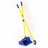 Novus Products 9 in Sweep Face Lobby Broom, Blue, 37" L Handle SB9SET