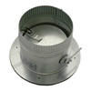 Greenseam Duct Collar w/Damper, 14 in 6 in H GR6POCR12GA24D