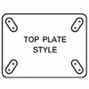 Hamilton Plate Caster,Swivel,Phenolic,8 in.,3000 lb. S-CH-83PH-4SL-FB