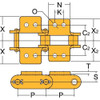 Tsubaki Connecting Roller Link,K-2 Attachment C2060HK2CL