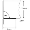 Rockwood Door Edge Guard, 1-3-4"W X 36"H 304.32D 36