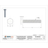 316, 1-4"-20 Hex Head Cap Screw, NL-19 Stainless Steel, 1-1-2 in L, 10 PK  FB3HEXB1420112P10