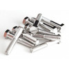 18-8, 5-16"-18 Hex Head Cap Screw, Plain Stainless Steel, 3 in L, 10 PK  FBHEXB516183P10