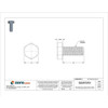 18-8, 5-16"-18 Hex Head Cap Screw, Plain Stainless Steel, 3-4 in L, 50 PK  FBHEXB5161834P50