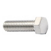 18-8, 1/4"-20 Hex Head Cap Screw, Plain Stainless Steel, 1 in L, 100 PK