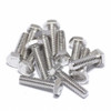 18-8, 1-4"-20 Hex Head Cap Screw, Plain Stainless Steel, 1-2 in L, 100 PK  FBHEXB142012P100