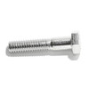 18-8, 3/8"-16 Hex Head Cap Screw, Plain Stainless Steel, 2-1/2 in L, 25 PK