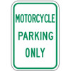 Lyle Motorcycle Parking Sign,18" x 12, RP-030-12HA RP-030-12HA