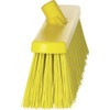 Vikan 2 1-2 x 19 in Sweep Face Broom Head, Stiff, Synthetic, Yellow 29206