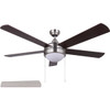 Home Impressions Preston 52 In. Brushed Nickel Ceiling Fan with Light Kit