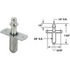 Prime-Line Steel Nail-Down Bifold Door Top Pivot (2 Count) N 6612