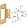 Prime-Line Closet Door Hinge (2 Count) N 6656