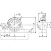 Ntn Pillow Block Bearing,Ball,1/2" Bore UCPL-1/2M