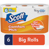 Scott Comfort Plus Toilet Paper (6 Big Rolls) 51434 Pack of 8 622509