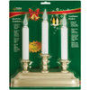 Xodus 10-1-4 In. x 9 In. x 2 In. Pewter LED Battery Operated Dual Candelabra FPC1330P 938951
