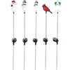 Alpine 33 In. LED Solar Winter Iconic Holiday Garden Stake RGG480ABB Pack of 20