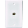 RCA White Flush Mount Plastic CAT 5E/6 Data & Phone Wall Jack TPH562R