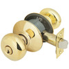 Schlage Plymouth Ultima Bright Brass Entry Door Knob  F51VPLY505