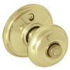 Schlage Georgian Bright Brass Bed & Bath Door Knob F40VGEO605 242861