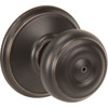 Schlage Georgian Aged Bronze Bed & Bath Door Knob F40VGEO716 227178