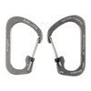 Nite Ize Locking Carabiner Clip,Silver,1-3/32 in. CSL2-11-R6