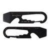 Nite Ize Carabiner Key Clip, Black, Multitool Key Holder, matte KMT-01-R3