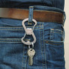 S-Biner Key Clip, Silver, Stainless Steel, Key Holder, Silver Texture  SBO-03-11
