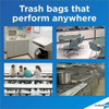 Glad 13 gal Trash Bags, 24 in x 25 in, Extra Heavy-Duty, 0.82 mil, White 70427