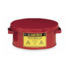 Bench Can 1 gal Steel Can, Steel Plunger, 7 1/2 in Dasher Plate Dia., Red