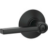 Schlage Latitude Matte Black Privacy Door Lever F40GLAT622