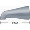 Danco 1-2 In. Slip-Fit Chrome Bathtub Spout 88702 406901