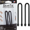 Nite Ize Gear Tie 6 In. Black Reusable Rubber Twist Tie (2-Count) GT6-2PK-01