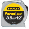 Stanley PowerLock 3.5m-12 Ft. Metric-SAE Tape Measure 33-215 395552