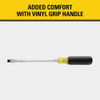 Stanley 3-8 In. x 8 In. Standard Vinyl Grip Slotted Screwdriver 66-092 356964