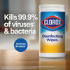 Clorox Crisp Lemon Disinfecting Cleaning Wipes Tub (75-Count) 01628 602192