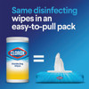 Clorox Crisp Lemon Disinfecting Cleaning Wipes Flexpack (75-Count) 31404 602883