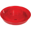 Farm-Tuff 1 Qt. Screw-On Red Polypropylene Poultry Waterer Base MFP-P