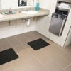 Pig Hand Dryer Floor Mat,24"L X 35" W,PK16 GRP7607-BK