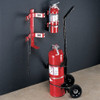 Manufacturer Varies Fire Extinguisher Wheeled Cart, 30 lb, Black 859