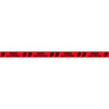Floor Marking Tape, Polyester, Message, Black, Red, 3 in W., 7 mil Thickness  8N027