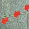 Manufacturer Varies Floor Tape,Red,4 inx4 ft,Arrow,PK50 9CFJ1