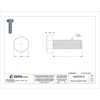 Grade 8, 5-16"-18 Hex Head Cap Screw, Zinc Yellow Steel, 1 in L, 100 PK  U04104.031.0100
