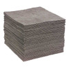 Sorbent Pad, 29 gal, 15 in x 19 in, Universal, Gray, Polypropylene