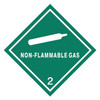 Manufacturer Varies DOT Label,4 In. H,White/Green,PK250 9UJ06