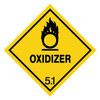 Manufacturer Varies Oxidizer DOT Label, Class 5, Black/Yellow, Pk100 9DYT8