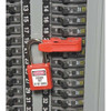 Circuit Breaker Lockout Combo Pack, Clamp-On, For 120-277V AC Volt, Steel, Red  506